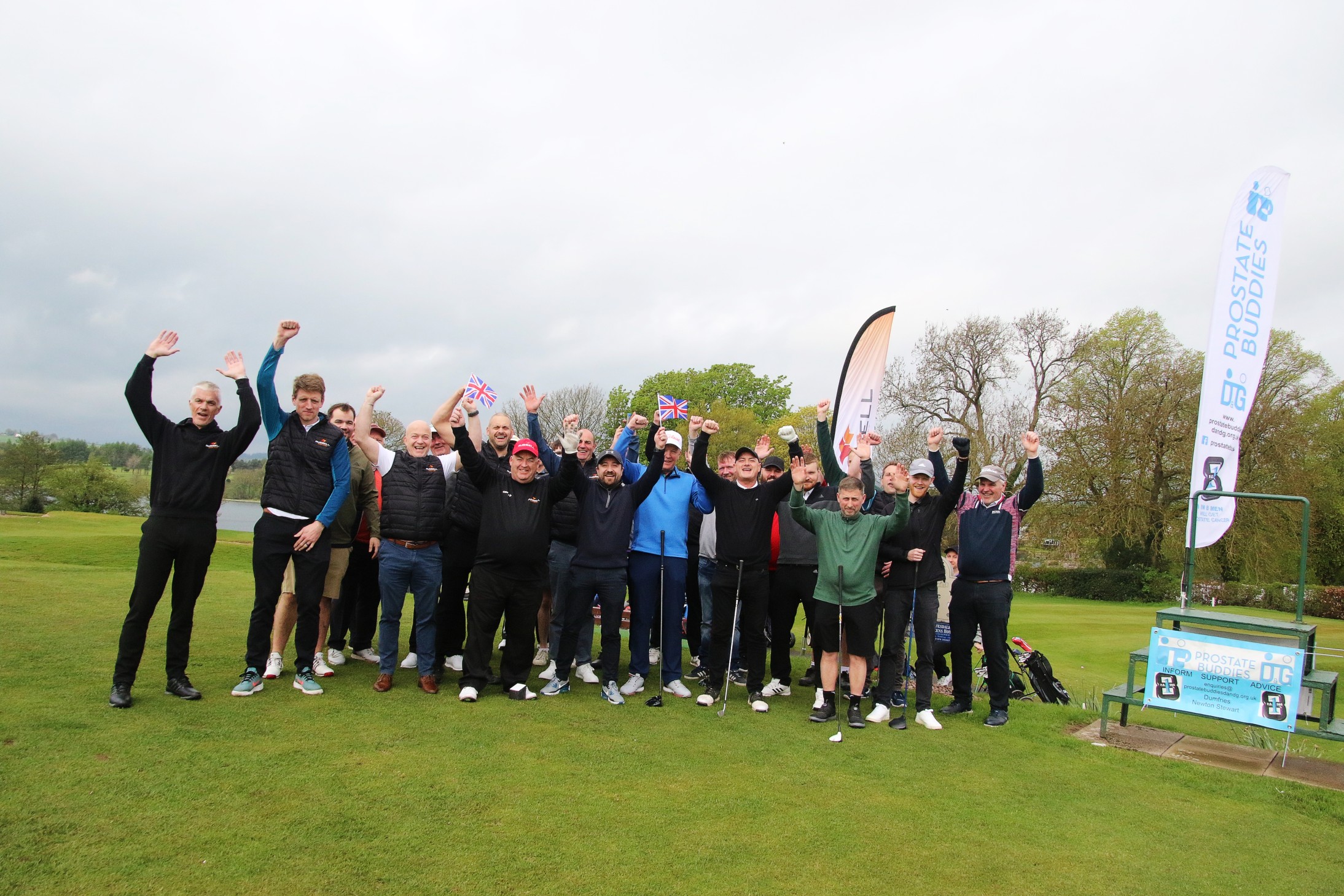 Russell Roof Tiles golf day raises £2k for local charities