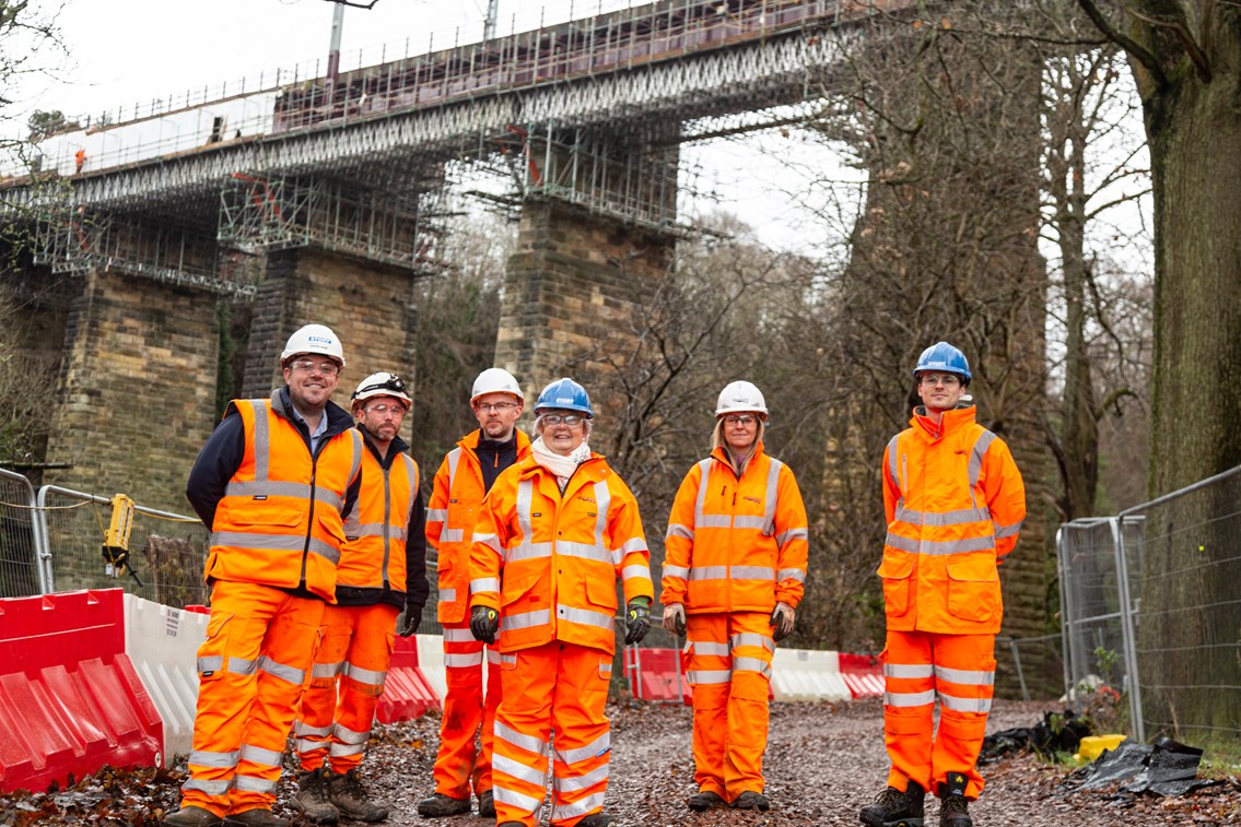 Marion Fellows MP visits Camps Viaduct rail bridge improvement project