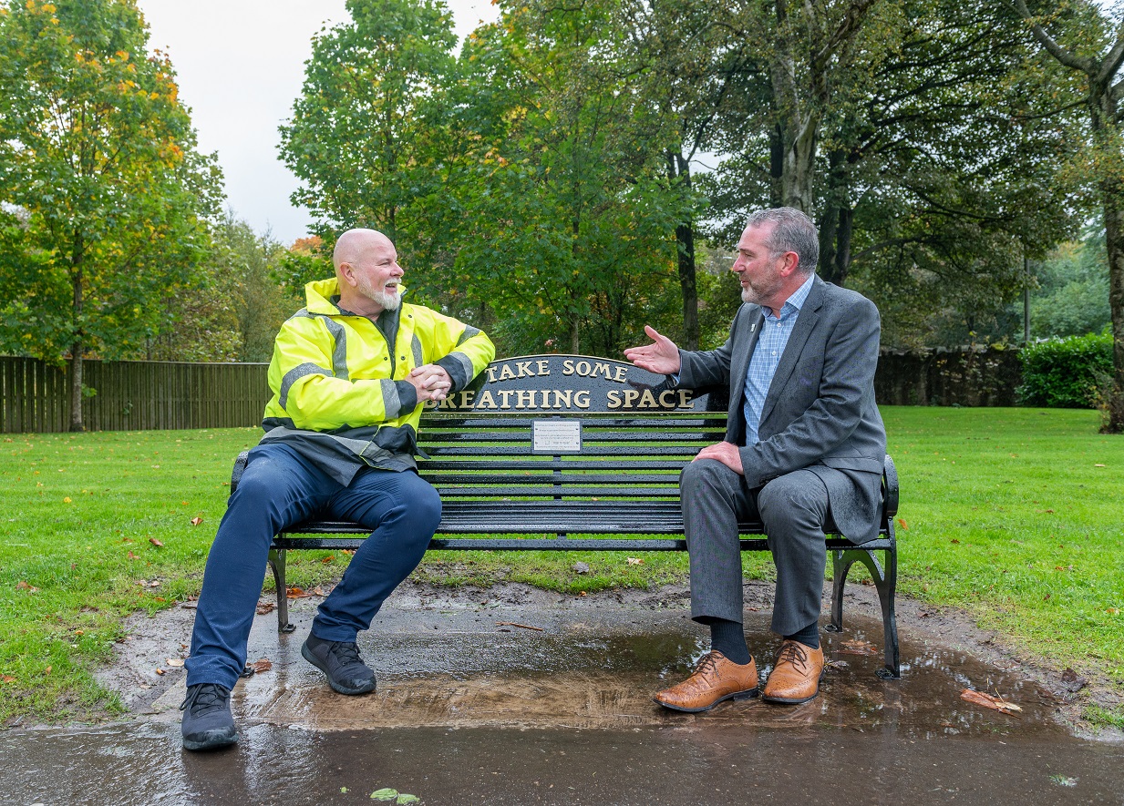 Larbert locals get some breathing space with bench installation