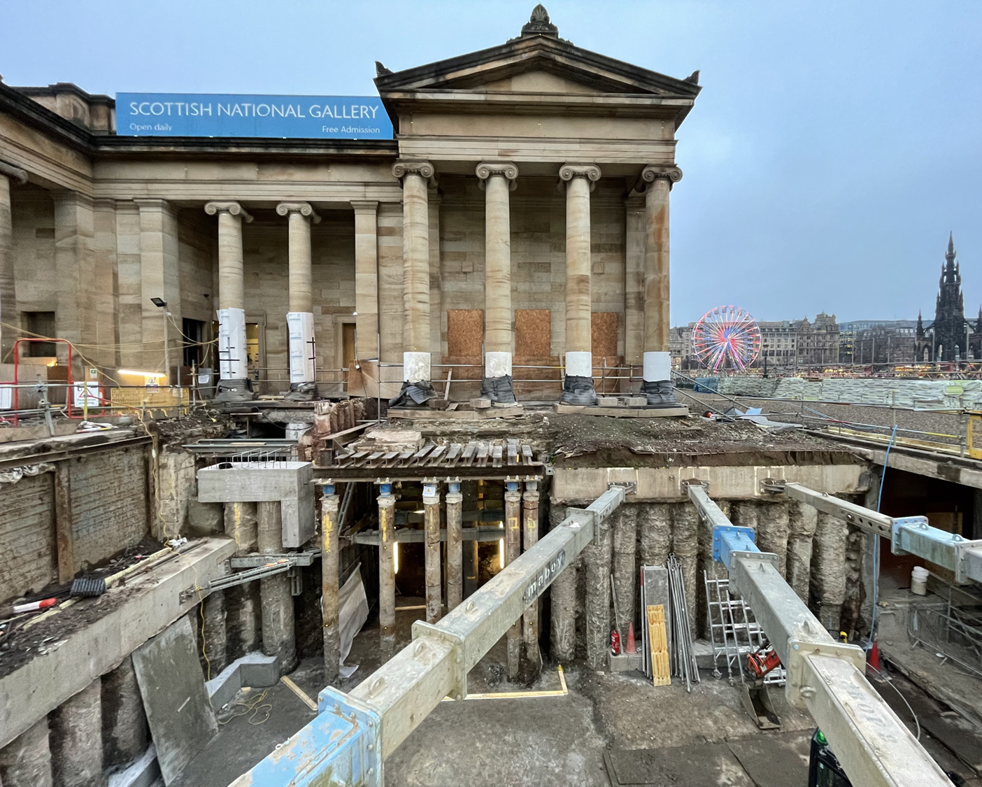 Mabey Hire's temporary support and monitoring solutions support upgrades to historic art gallery