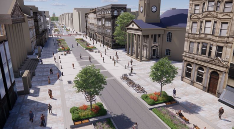 Edinburgh unveils updated George Street and First New Town project designs