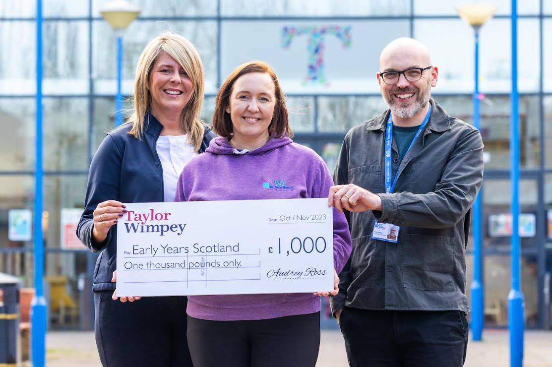 Early Years Scotland secures funding boost from Taylor Wimpey