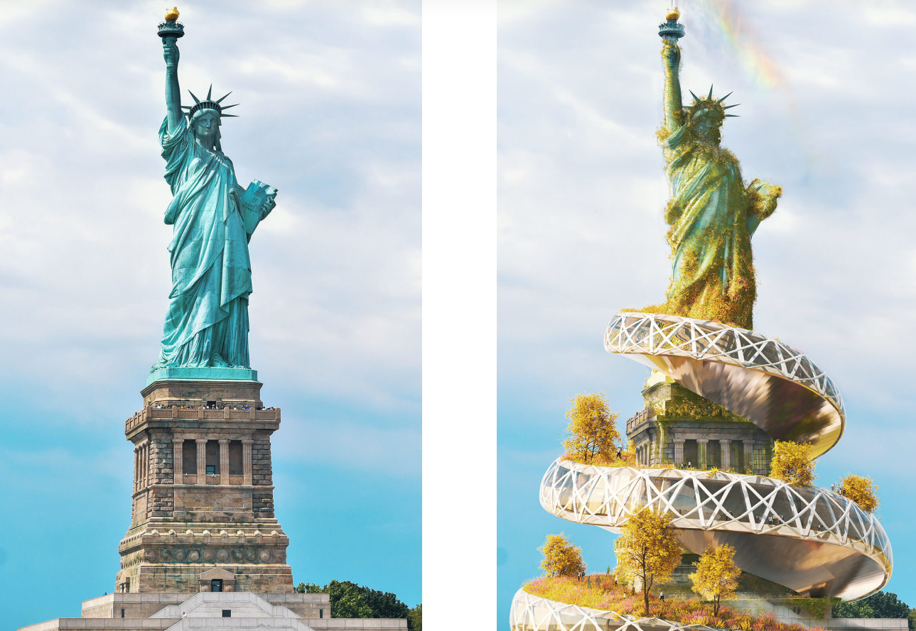 And finally... Seven famous landmarks reimagined with biophilic design (video)