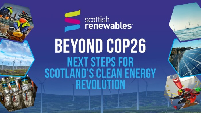 Renewables industry sets out key actions for Scotland’s clean energy revolution