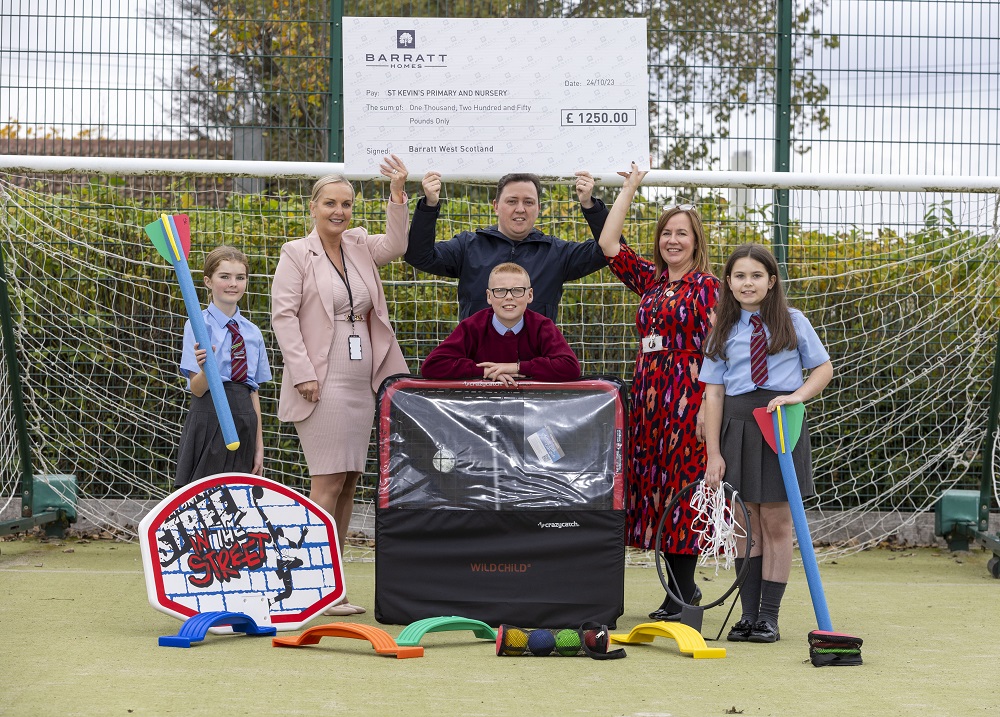 Barratt  supplies sports equipment to Glasgow pupils