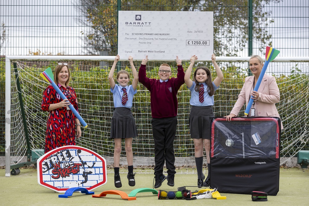 Barratt  supplies sports equipment to Glasgow pupils