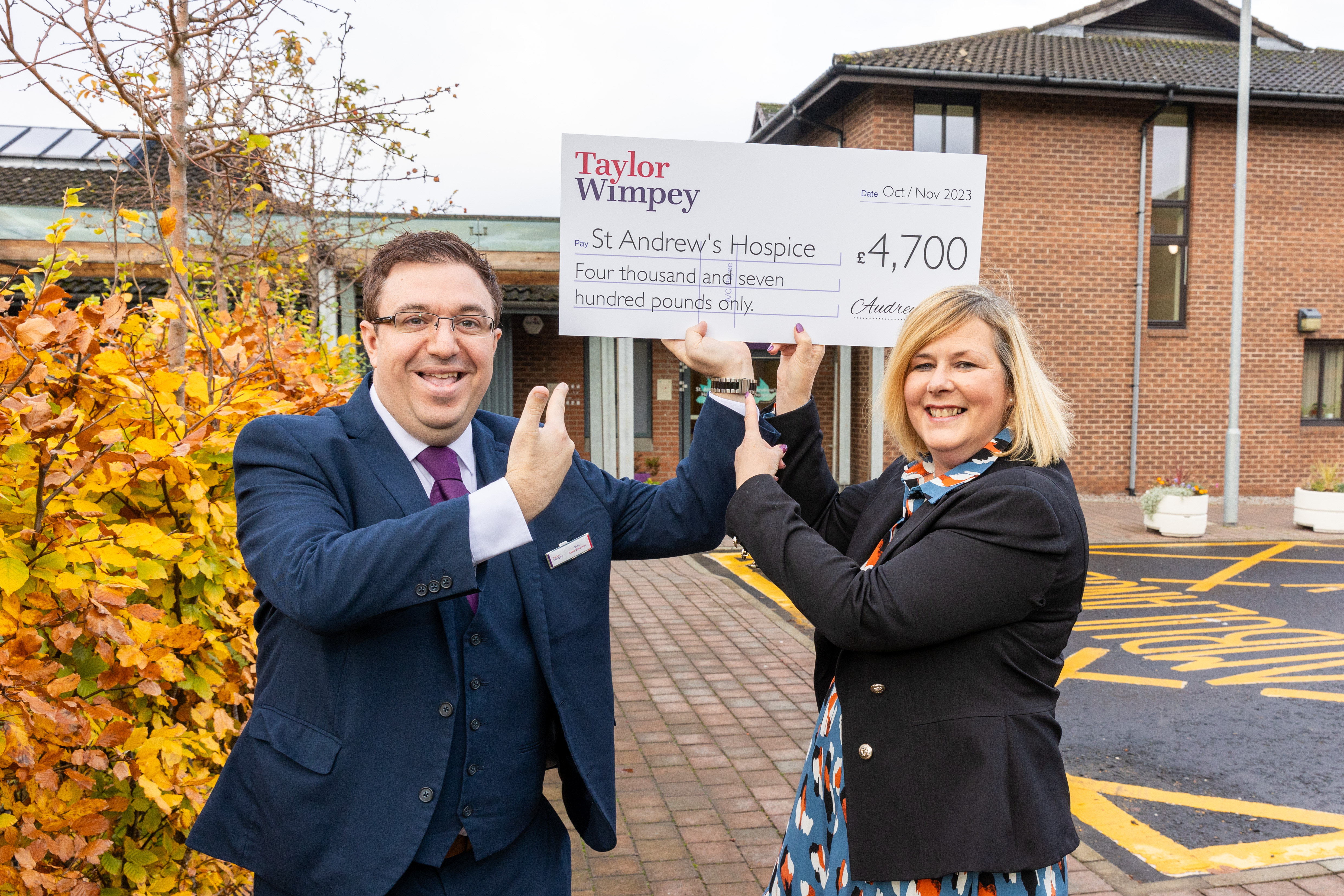 Taylor Wimpey announces partnership with St Andrew's Hospice in Airdrie