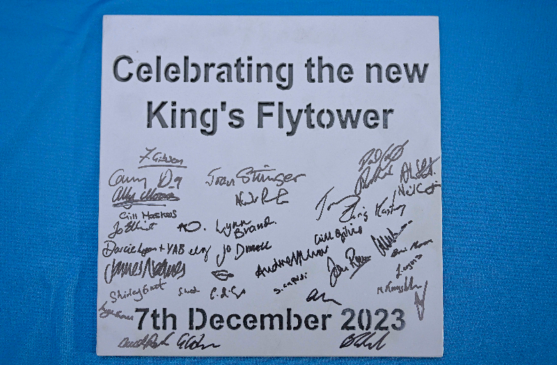 King’s Theatre transformation team leave their mark