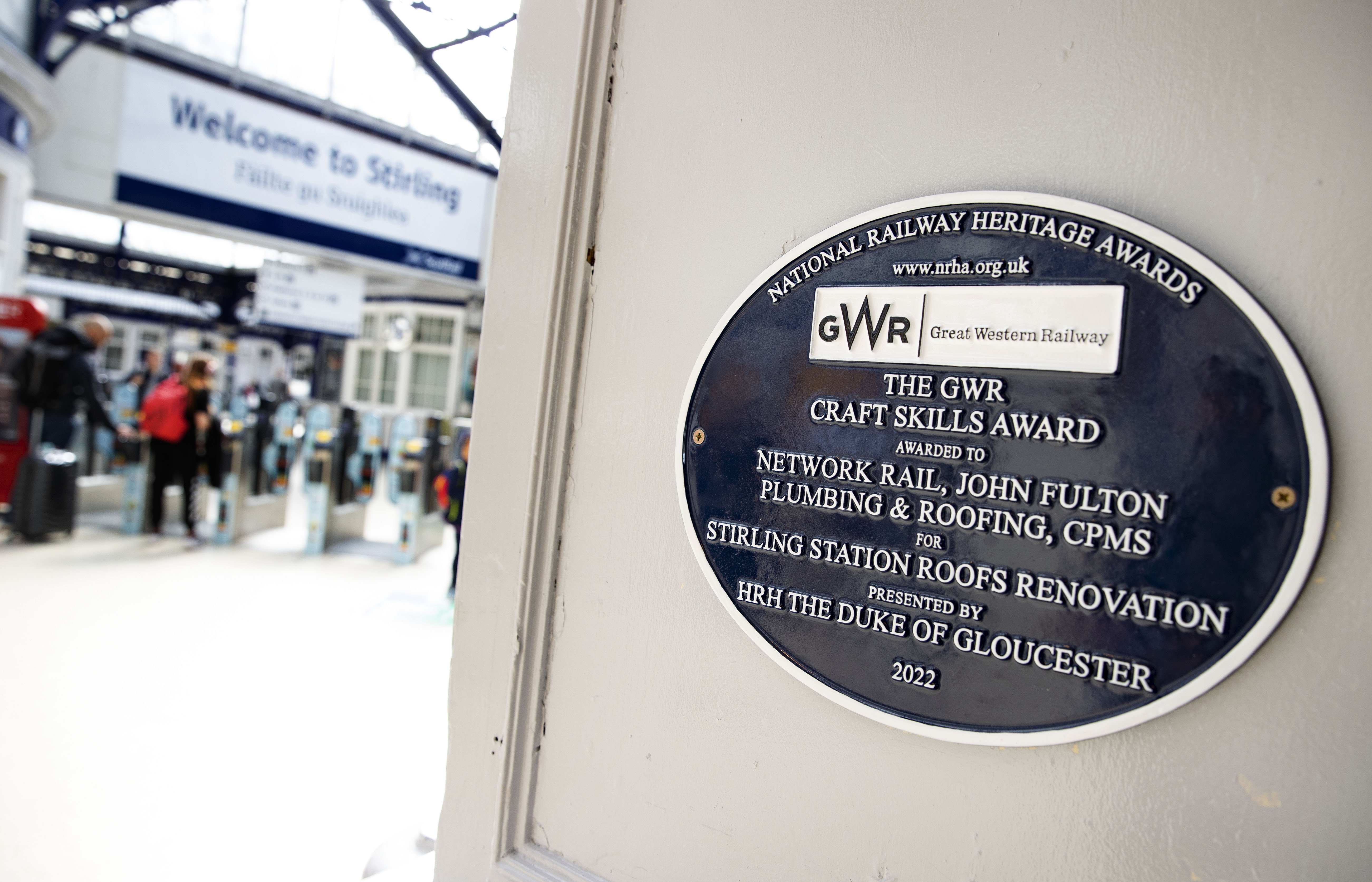 Stirling station roof wins prestigious award