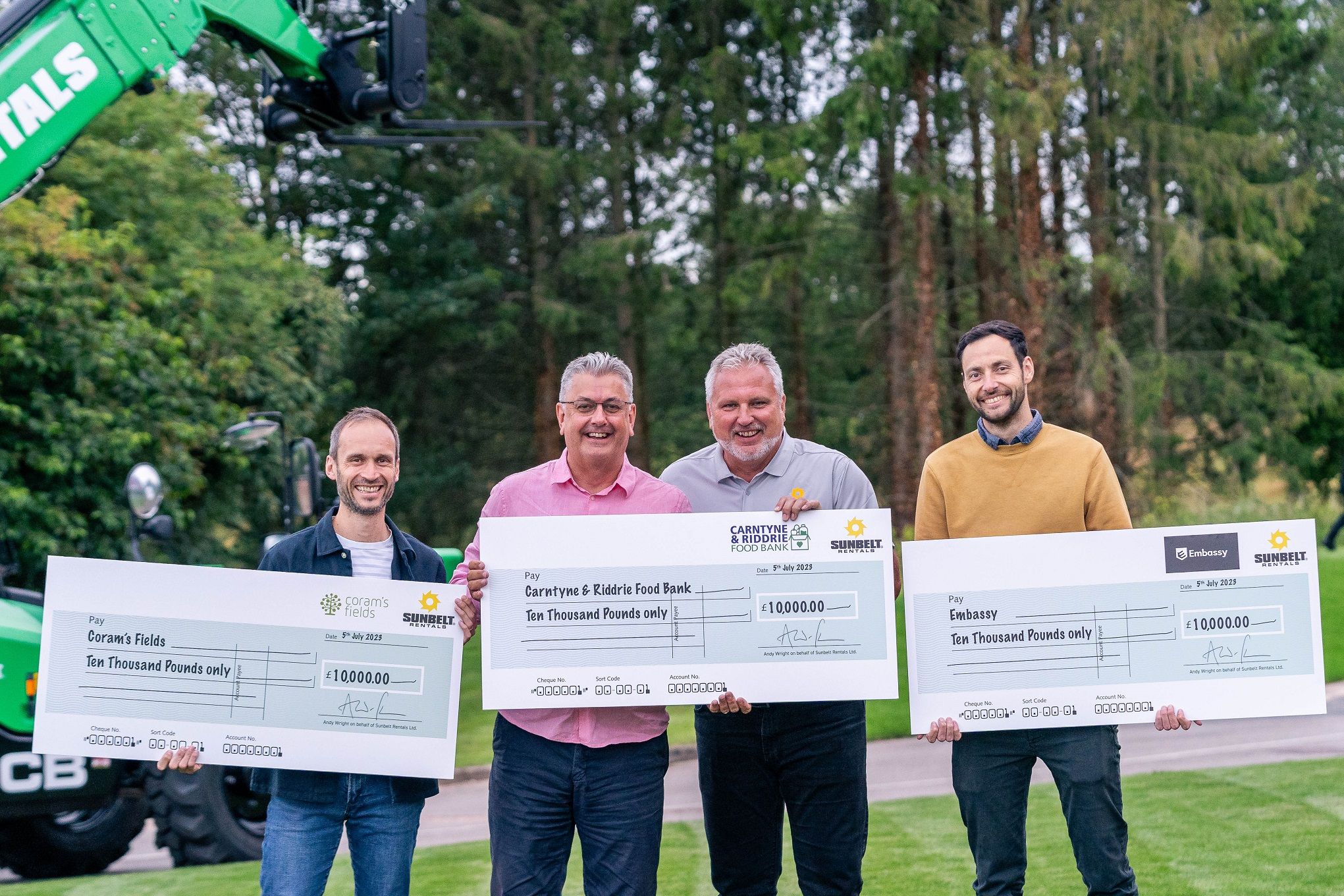 Glasgow charity helped by Sunbelt Rentals golf day