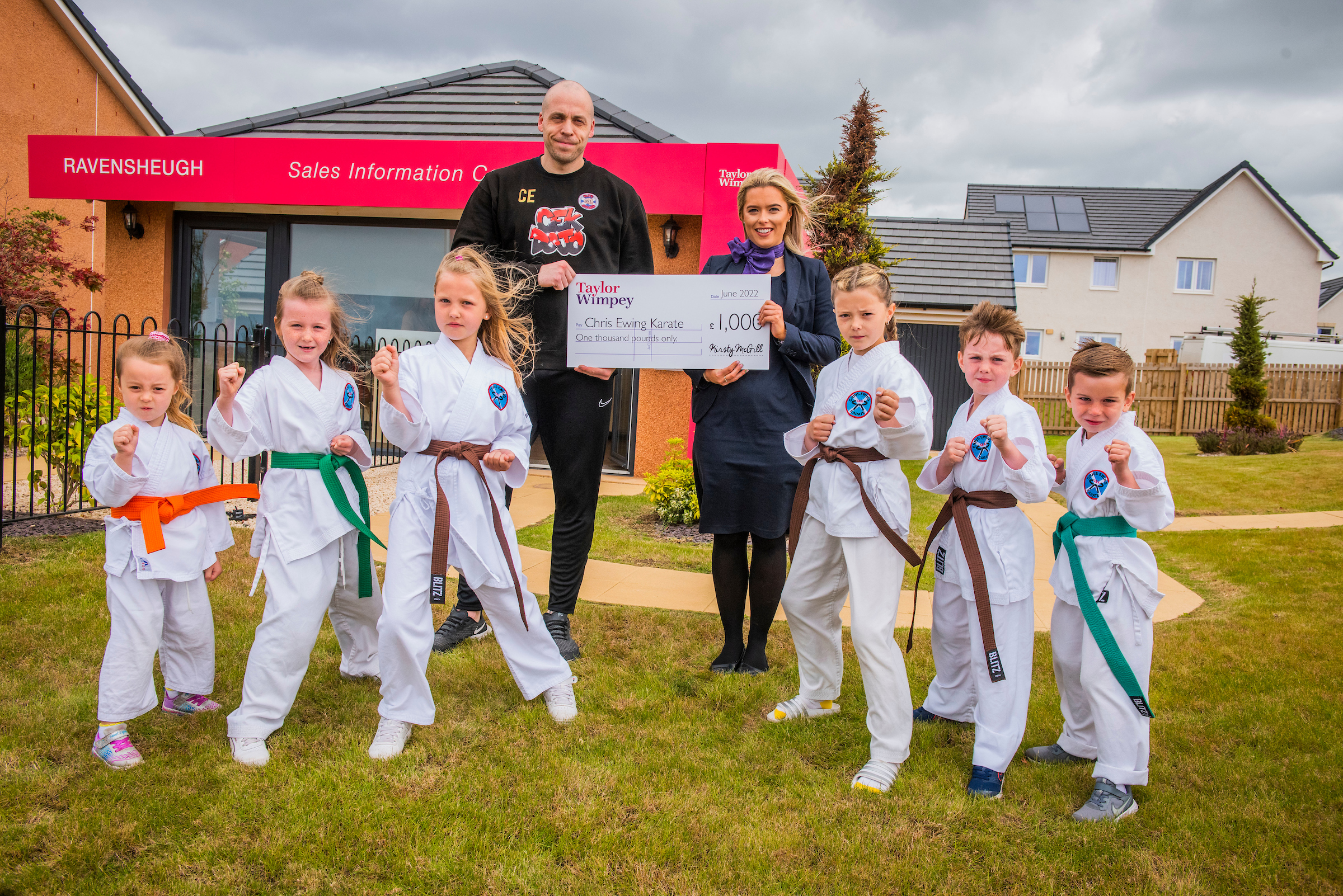 Children’s karate club receives a helping hand from Taylor Wimpey