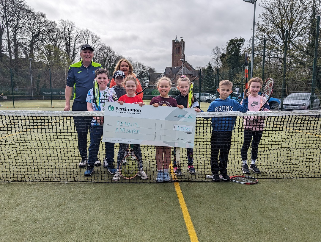 Persimmon backs Ayrshire Tennis with £1,000 donation