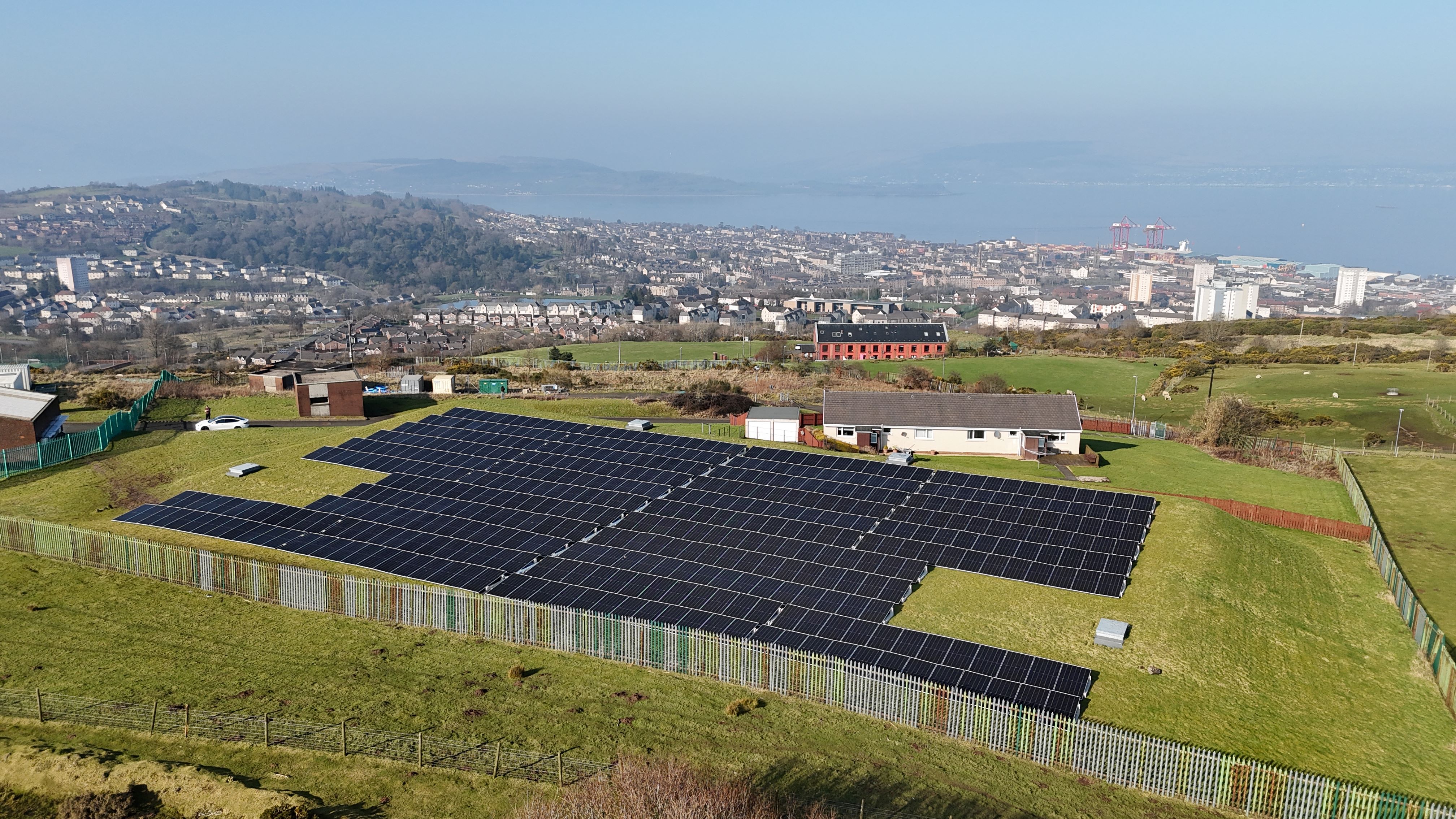 New solar scheme helps supply Greenock’s drinking water