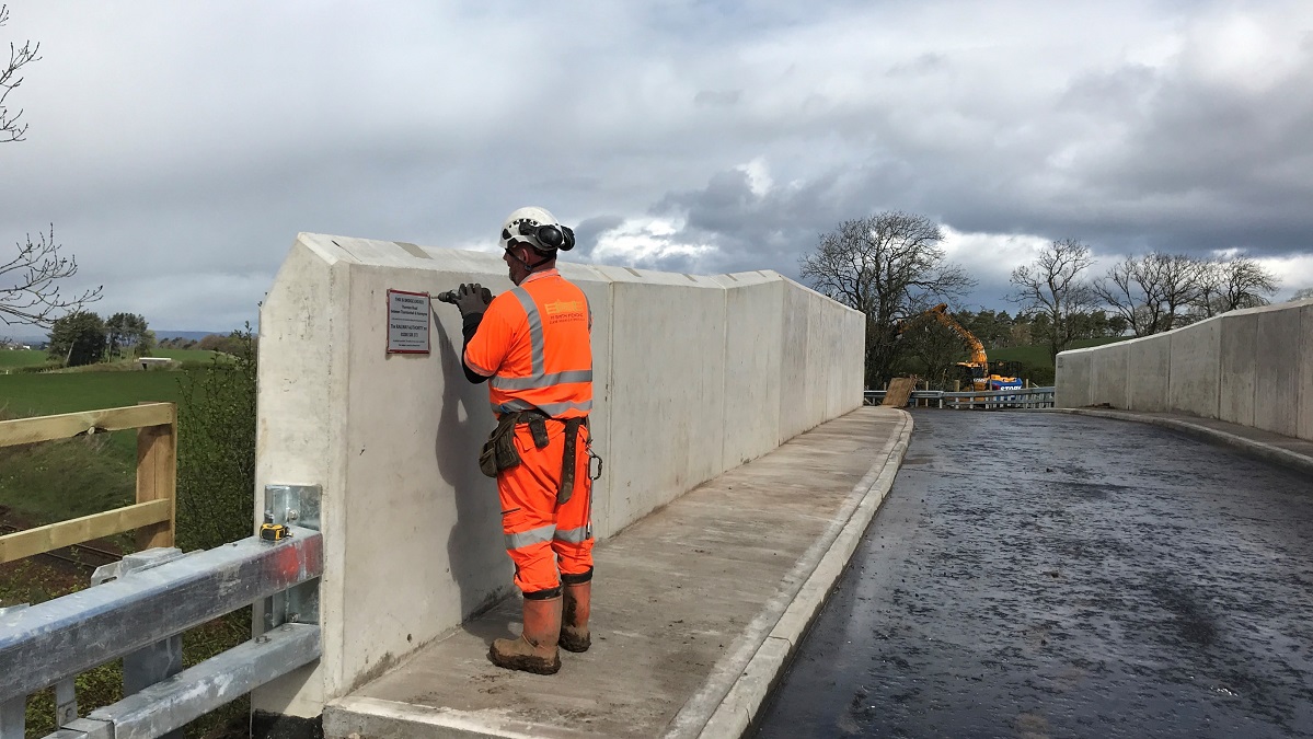 Thornton Road bridge reopens in East Kilbride