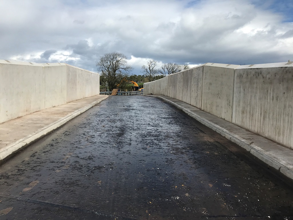 Thornton Road bridge reopens in East Kilbride