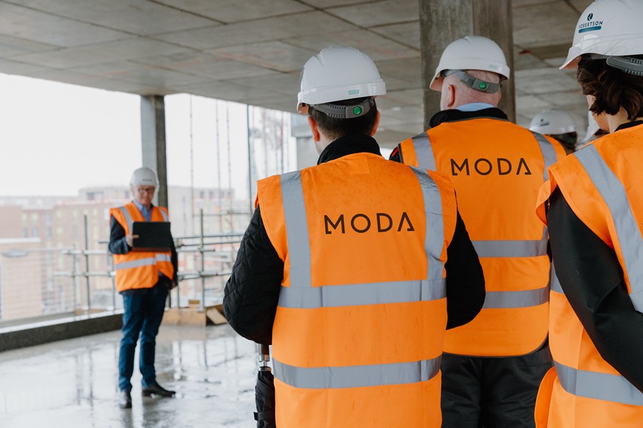 Moda celebrates topping out final homes at Edinburgh development