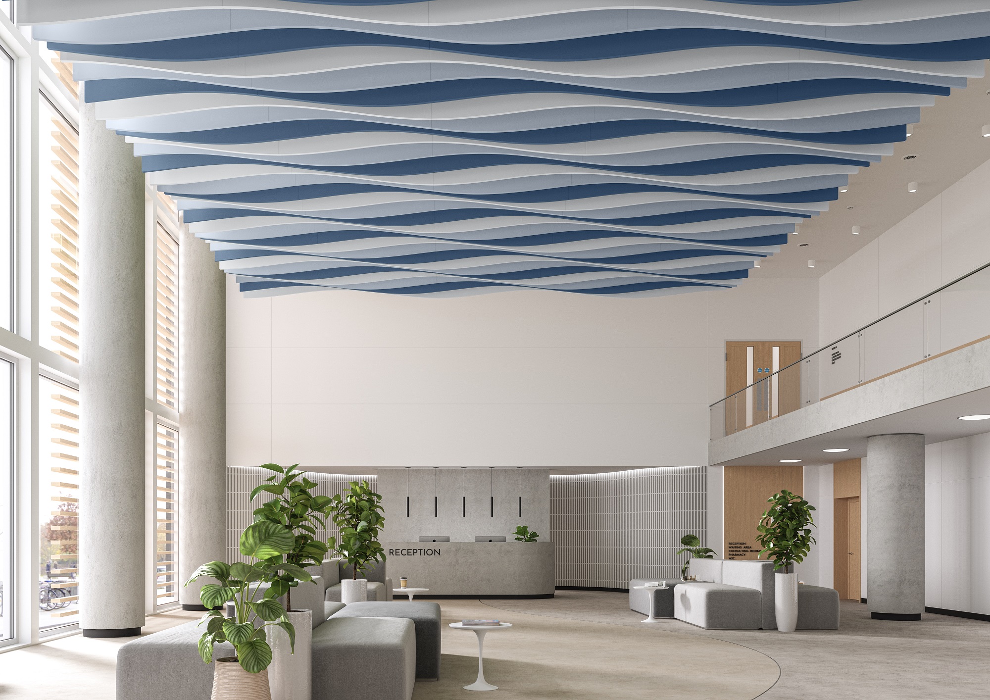 Make your mark with Sonify by Zentia, a new innovative customisable acoustic ceiling solution