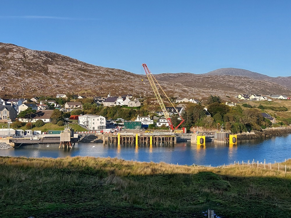 New images reveal progress of Tarbert Ferry Terminal upgrade