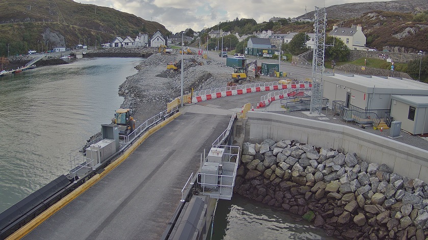 New images reveal progress of Tarbert Ferry Terminal upgrade