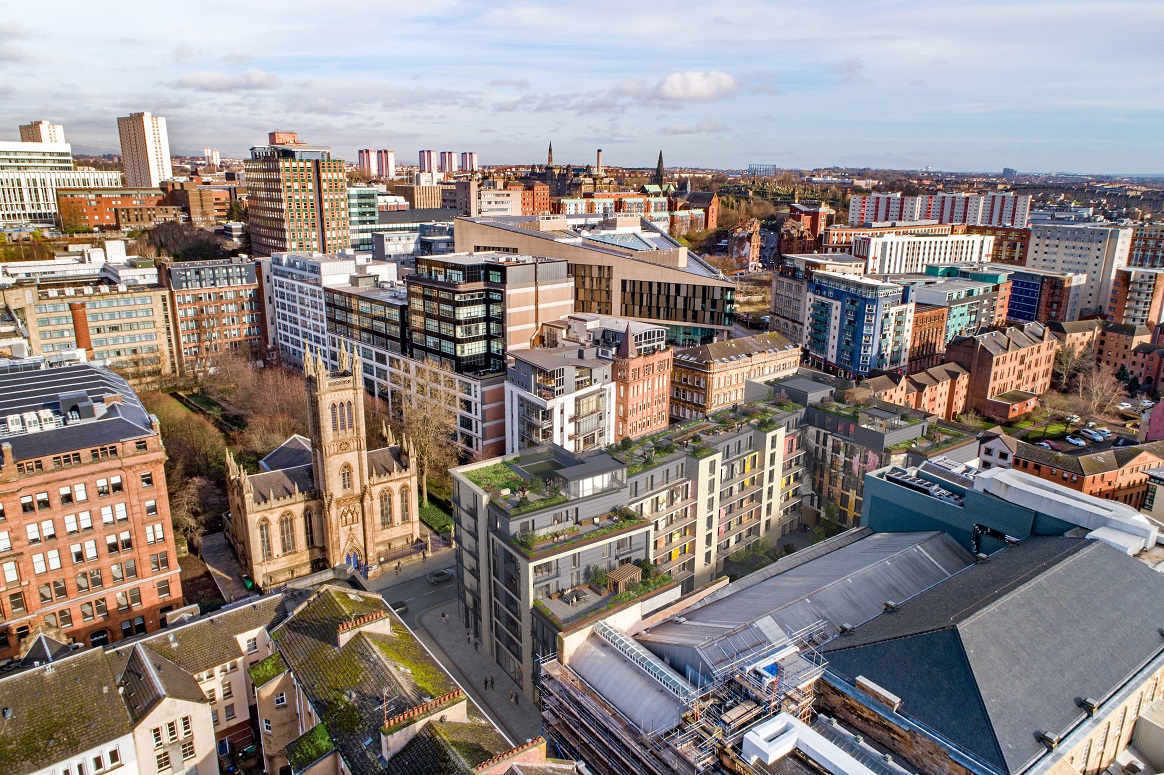 Low carbon Merchant City apartments lodged for planning