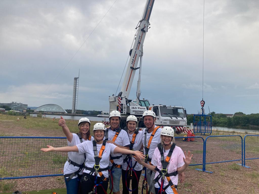 In Pictures: Spifox raises more than £70k with Zip Slide Across The Clyde
