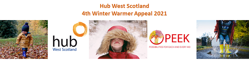 hub West Scotland launches fourth annual Winter Warmer appeal with PEEK