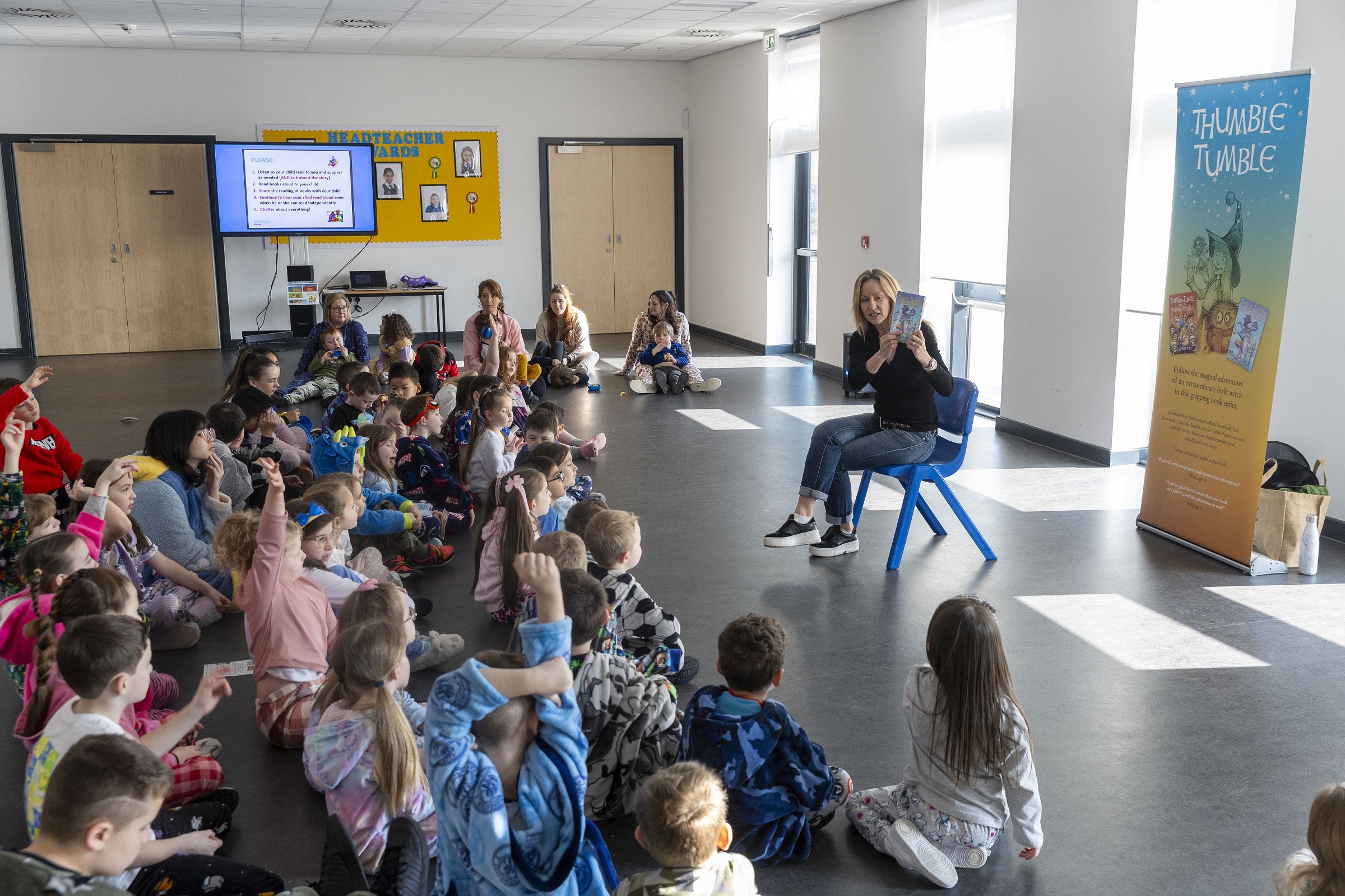 Award-winning author Angela Proctor visits Jackton Primary School for special reading