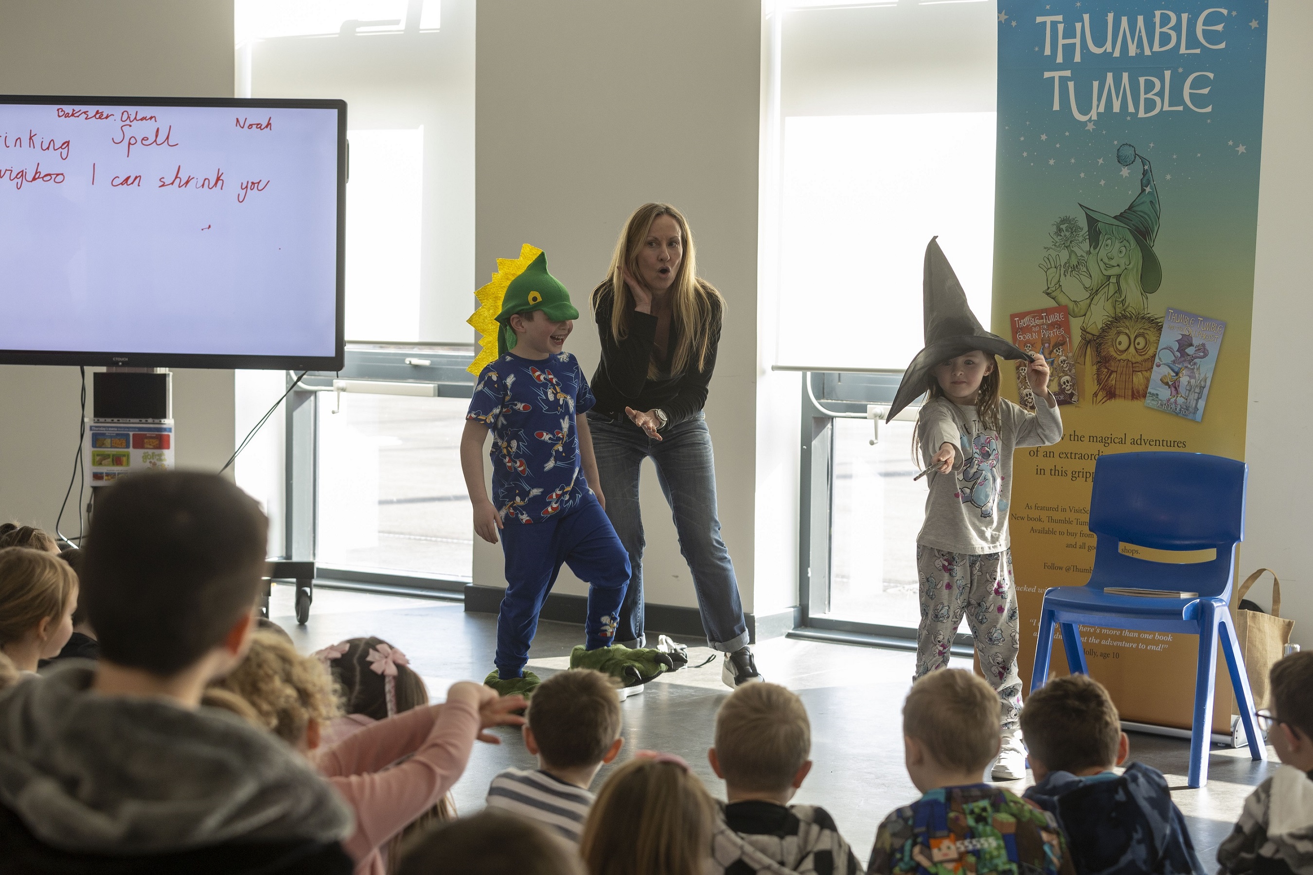 Award-winning author Angela Proctor visits Jackton Primary School for special reading