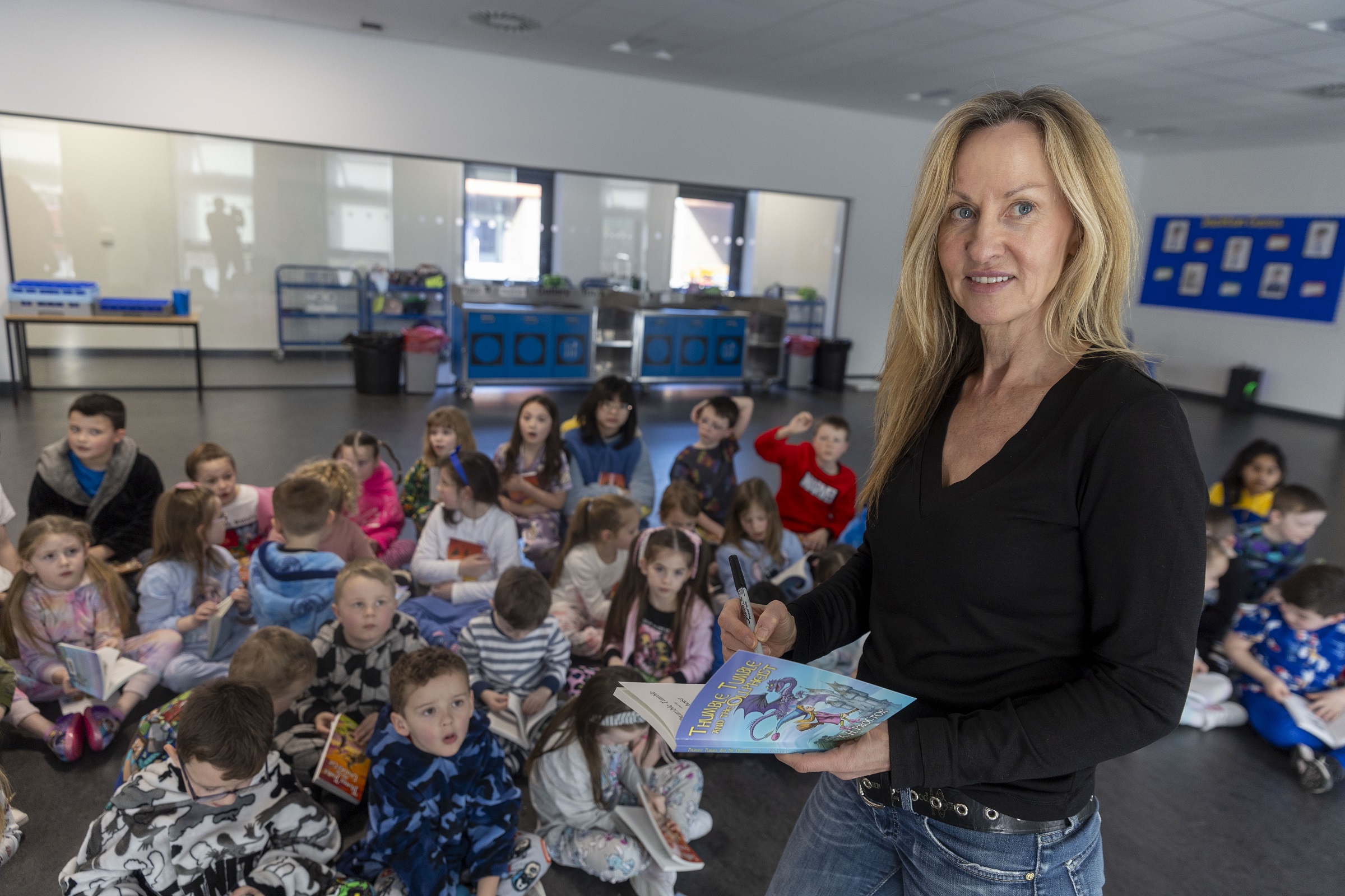 Award-winning author Angela Proctor visits Jackton Primary School for special reading