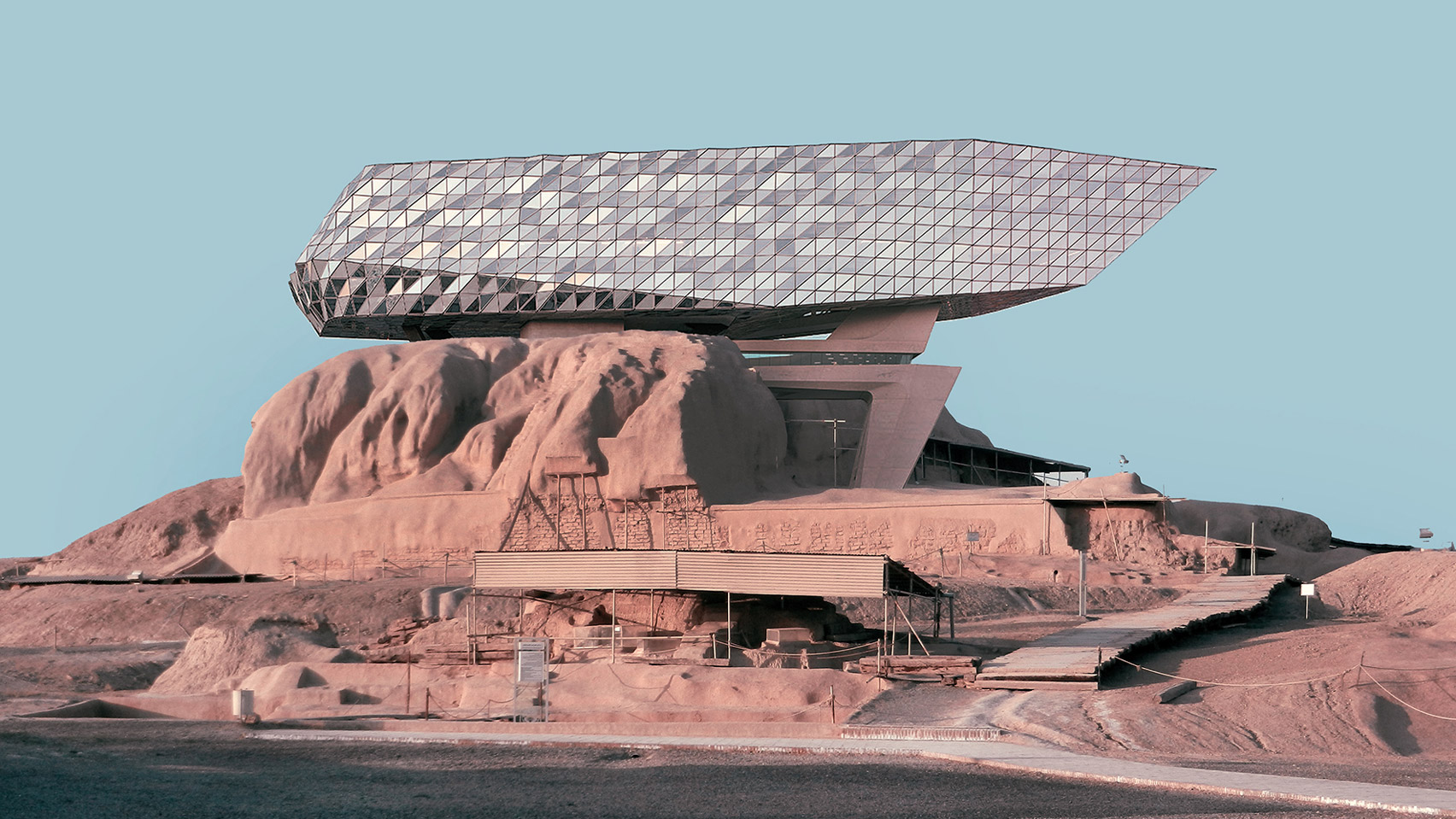And finally... Architect superimposes contemporary buildings onto ancient Iranian sites