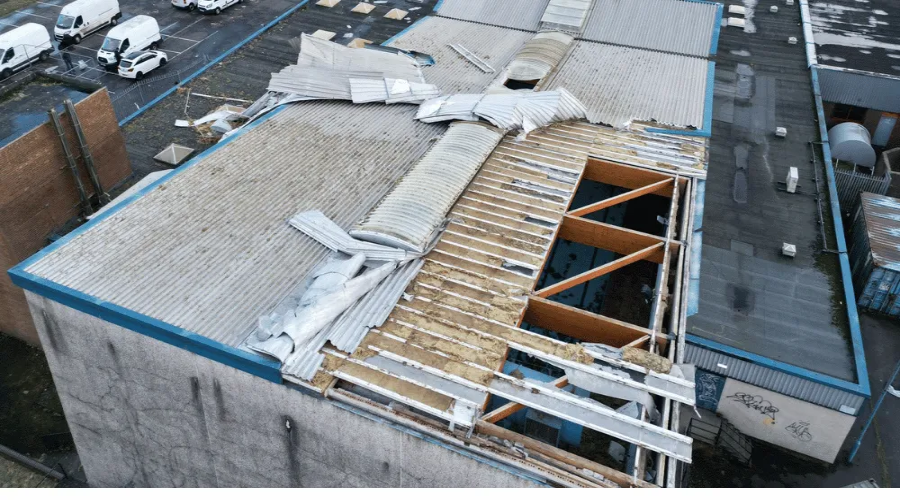 Work starts to repair Auchenharvie Leisure Centre roof