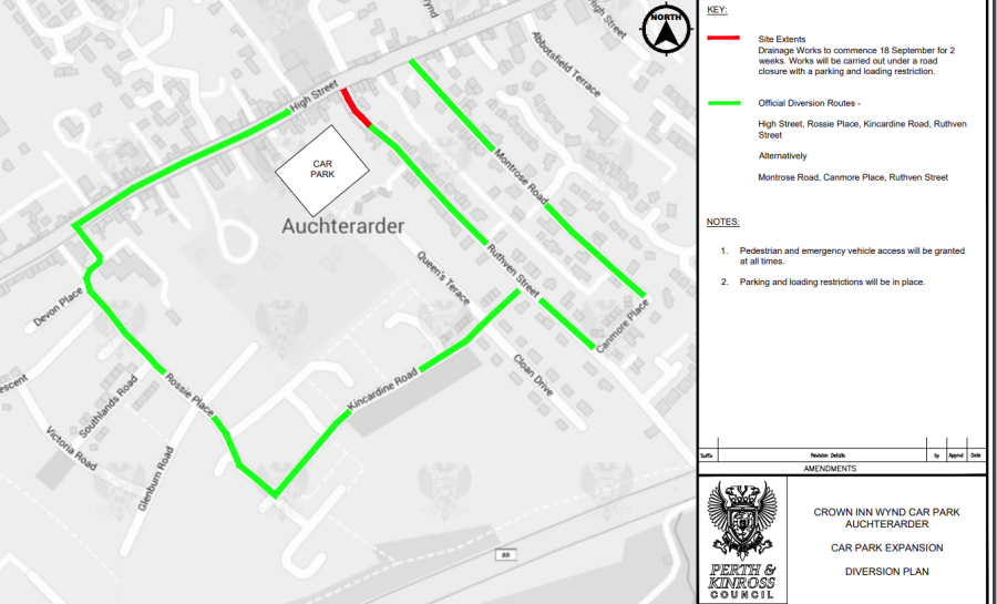 Crown Inn Wynd car park in Auchterarder to be extended