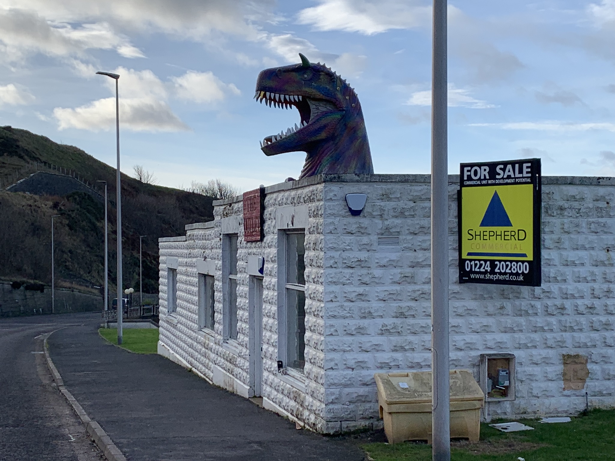 And finally... Dinosaur building in Cullen to go under the hammer