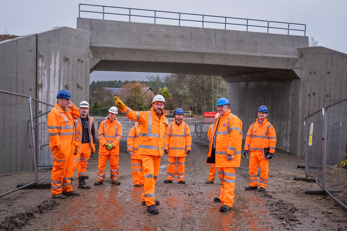 Trio shortlisted for third A9 Dualling project as Lynebeg rail bridge works complete