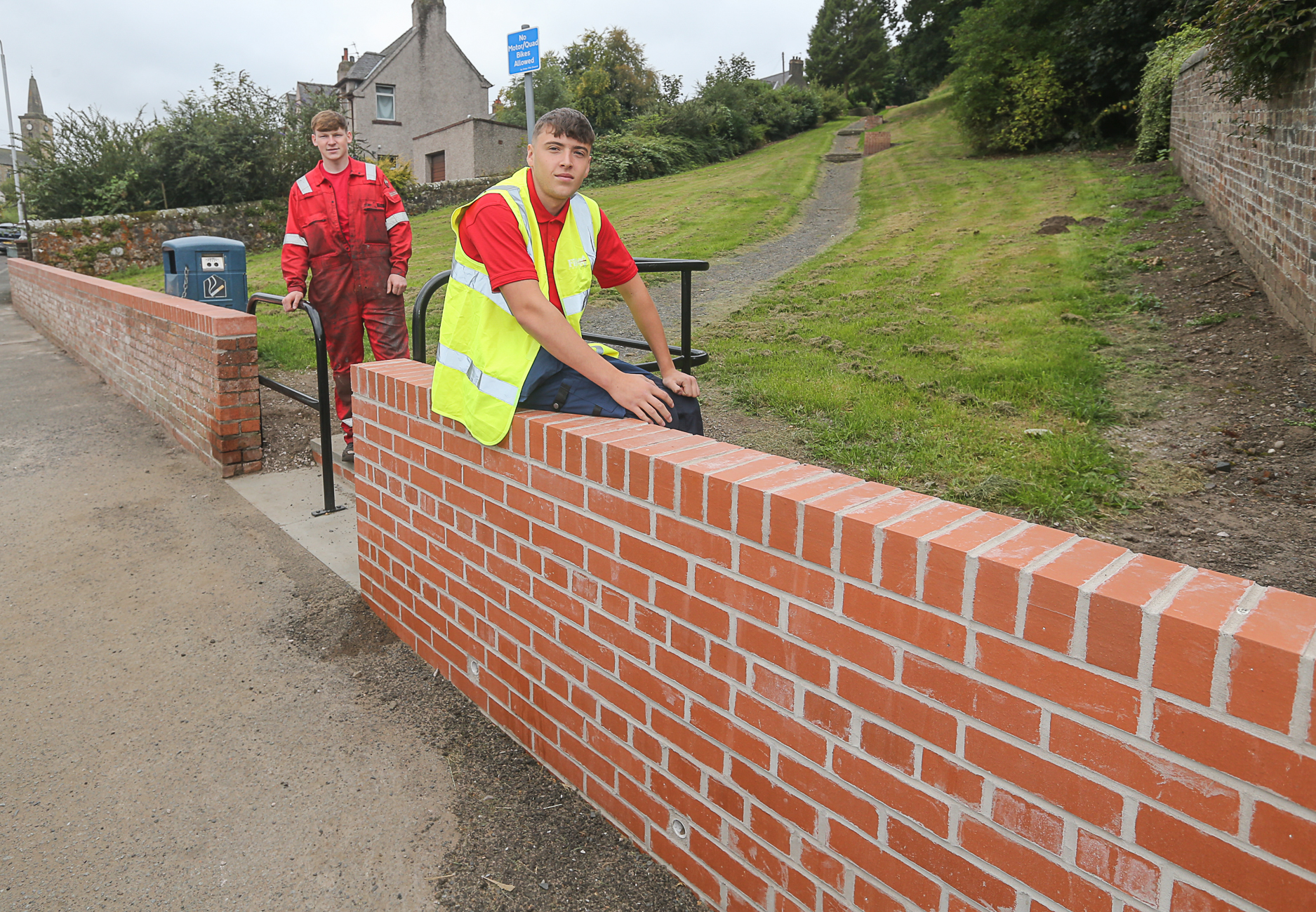 Fife Council apprentices seize opportunity to complete re-build of community eyesore