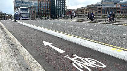 Active travel improvements on George V Bridge now complete