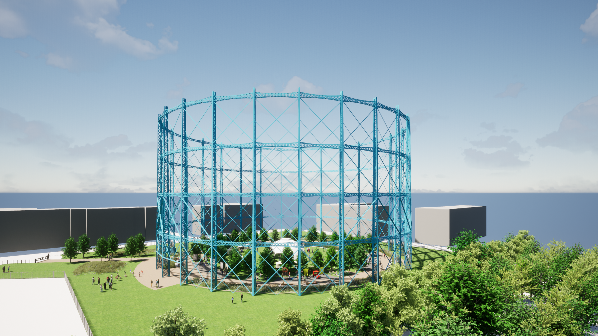 Transformation of Granton gasholder into public space set to begin