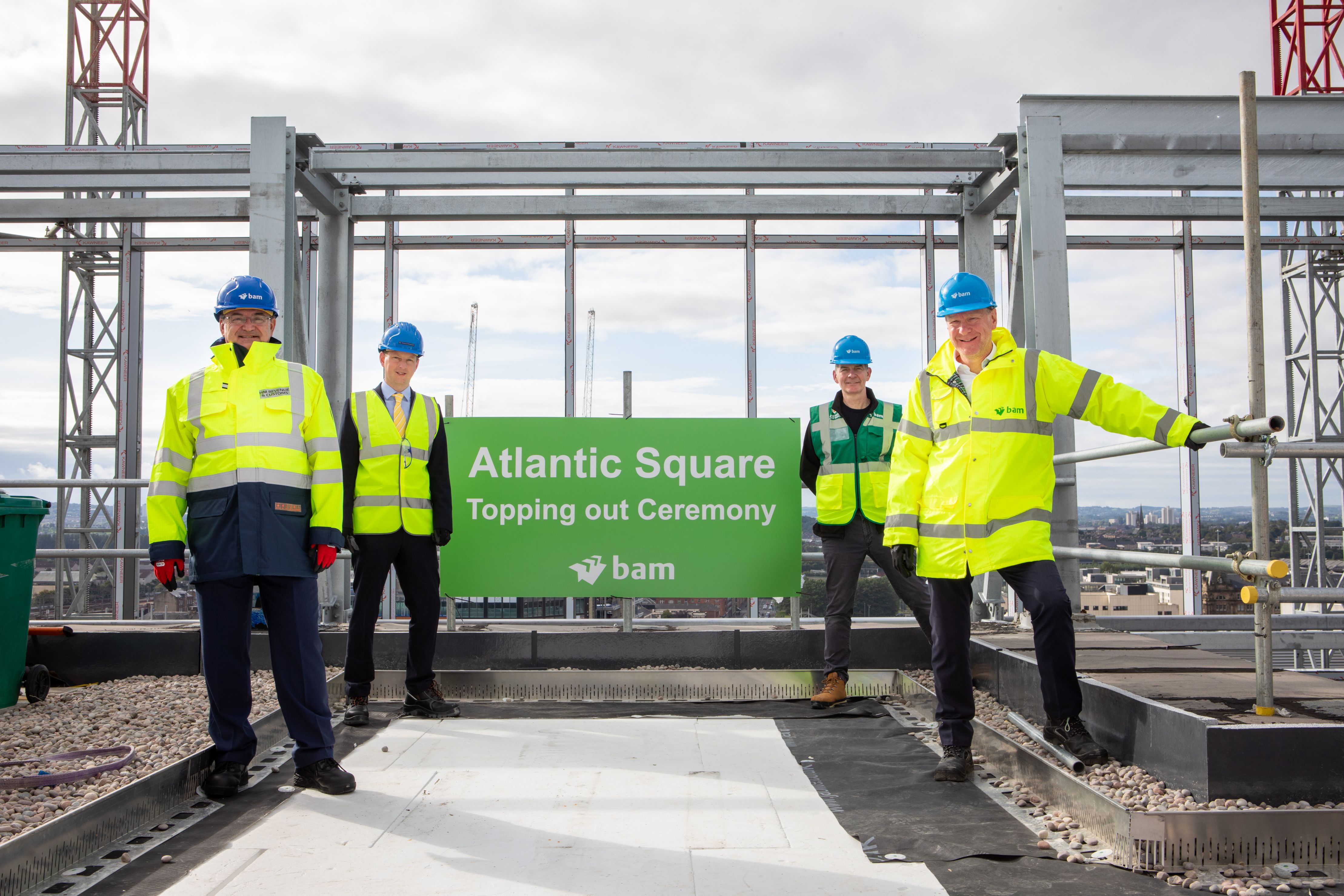 High-tech methods revealed as £150m Atlantic Square scheme hits highest point milestone