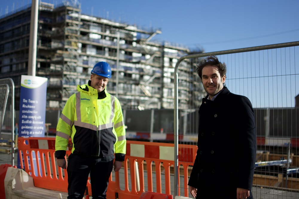 First tracks are laid for tram extension project