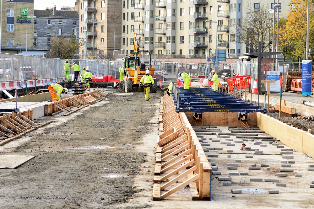 First tracks are laid for tram extension project