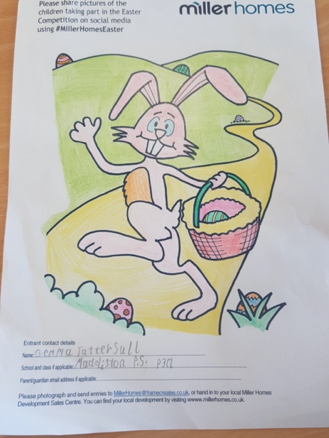 Miller Homes announces winners of Easter colouring competition