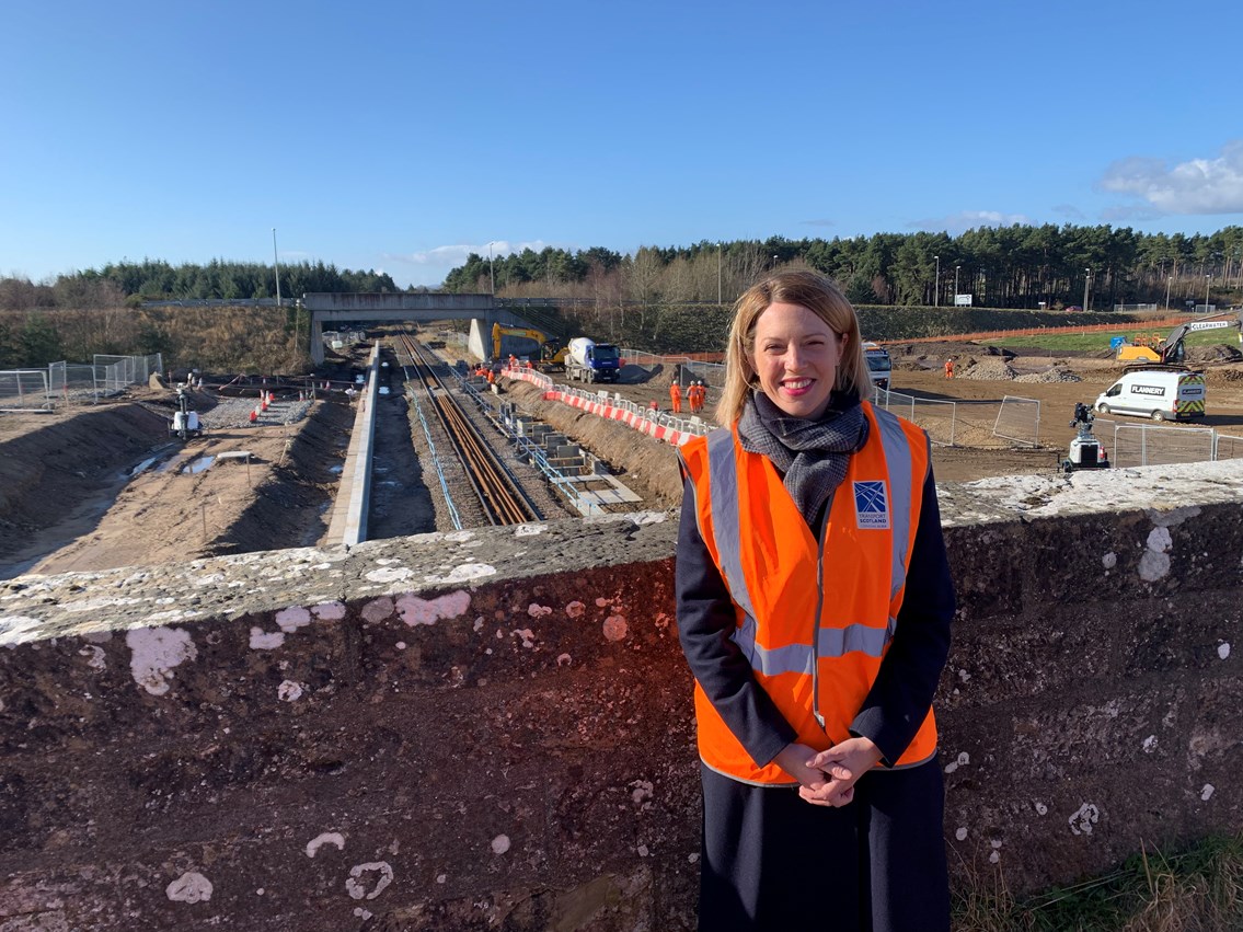 Transport minister visits site of Inverness Airport station