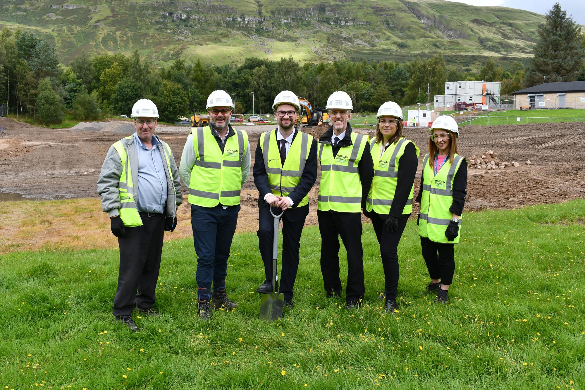 Construction begins at new Lennoxtown sports facility