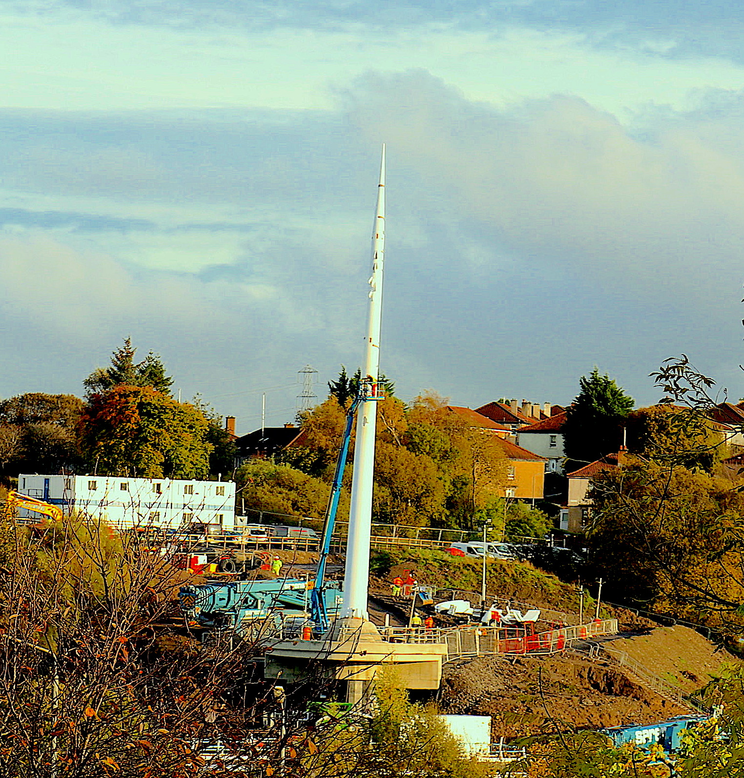 New bridge mast etched onto Glasgow's skyline