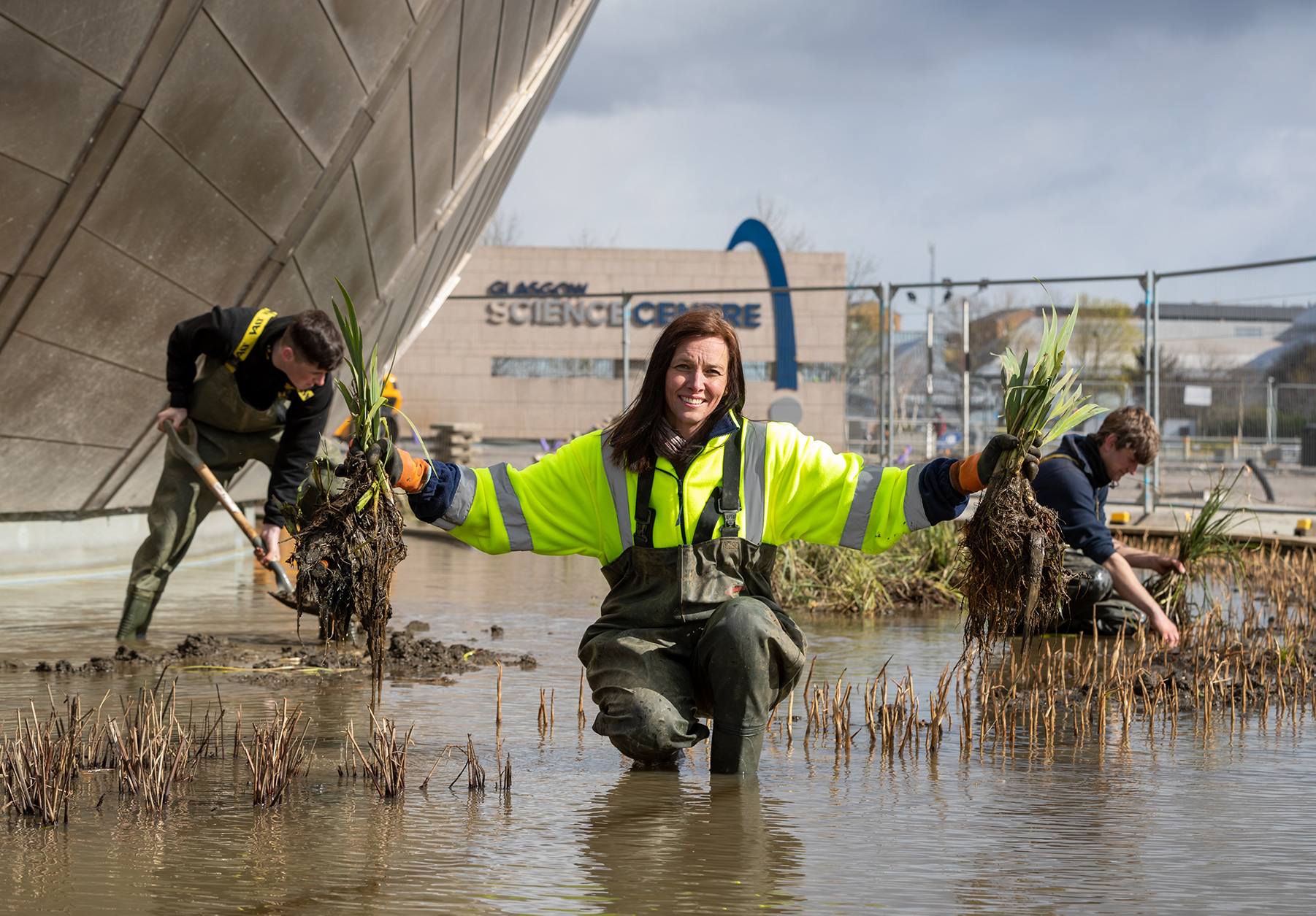 In Pictures: Glasgow Science Centre details landscaping work progress