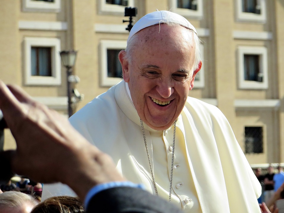 And finally… Power outage traps Pope Francis in Vatican lift