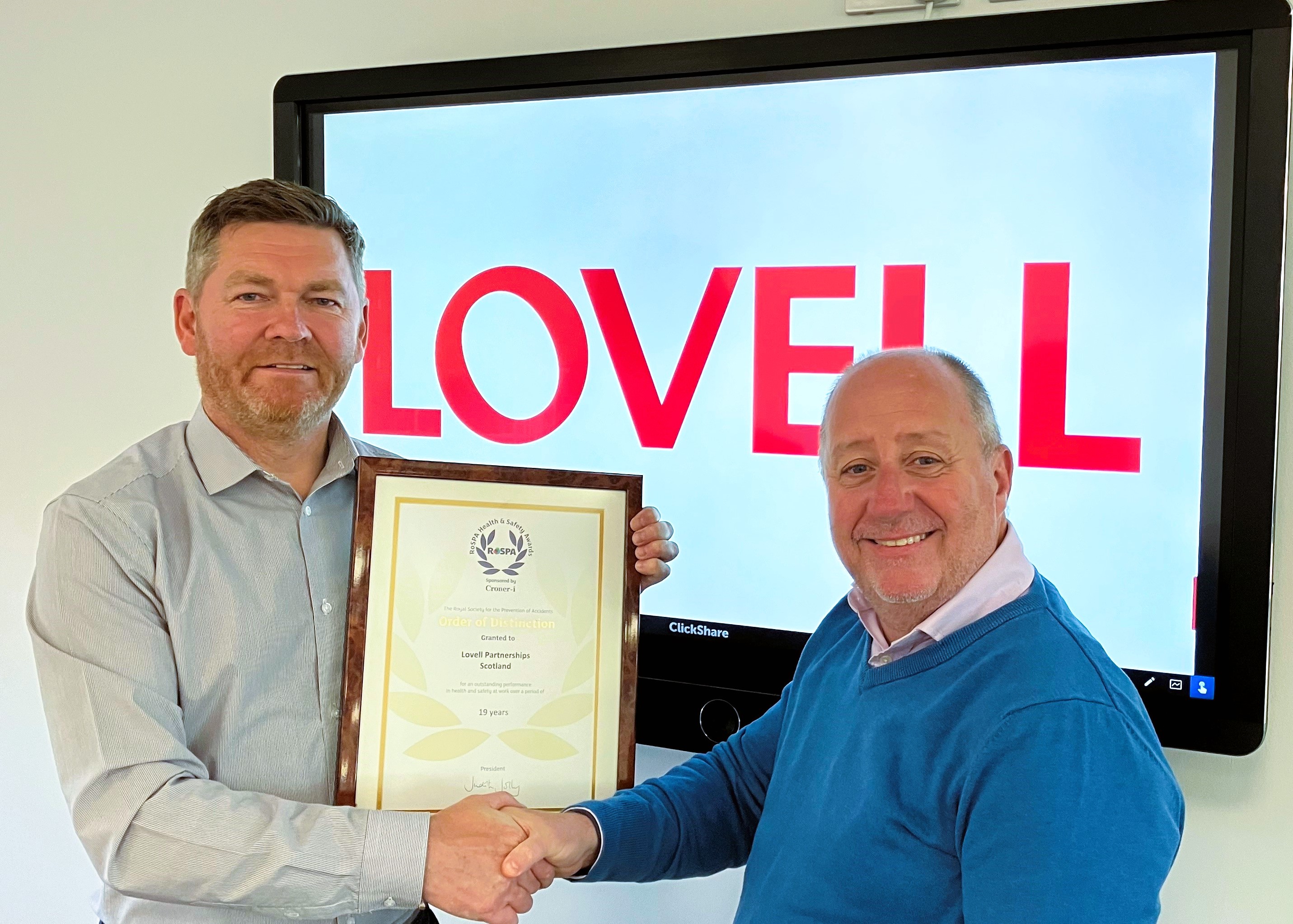 Lovell celebrates 19 golden years at Health and Safety Awards