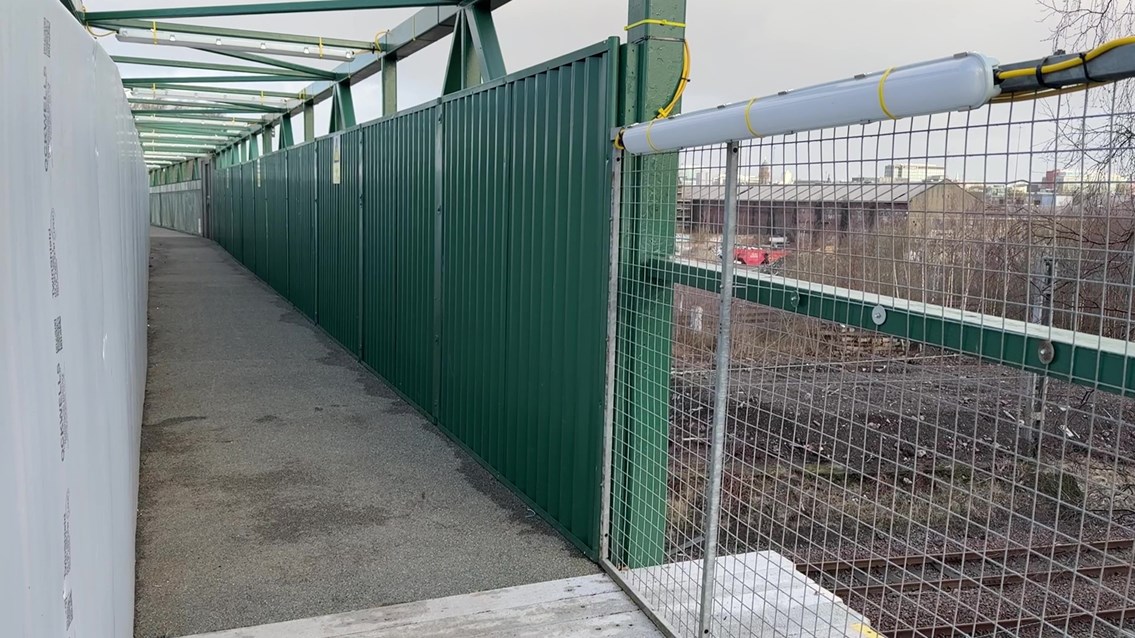 Shields Road footbridge opens to pedestrians