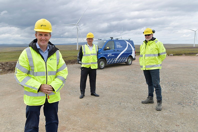 Cabinet secretary opens Gordonbush Extension wind farm