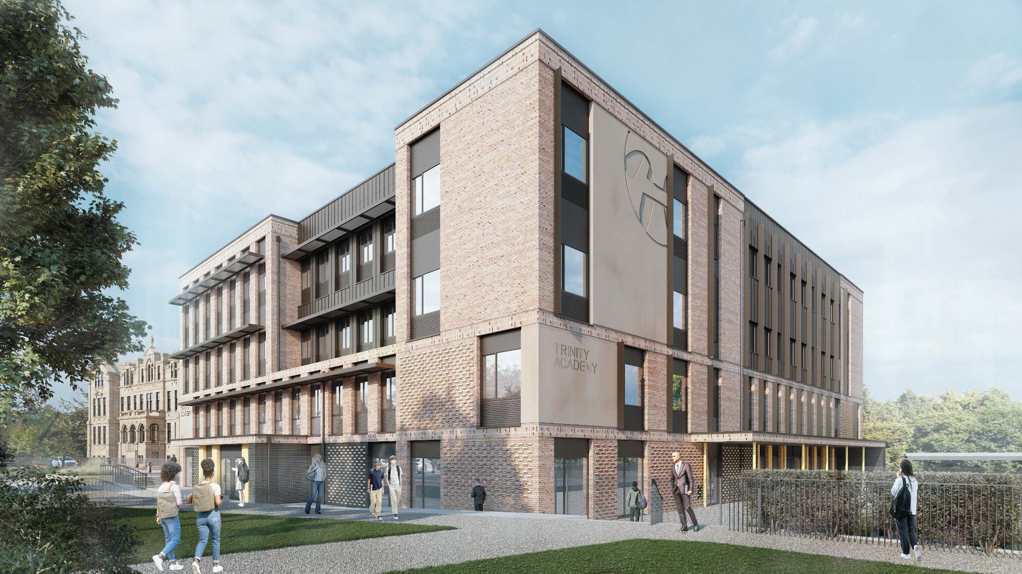 Refurbishment and Passivhaus extension at Edinburgh's Trinity Academy plans submitted